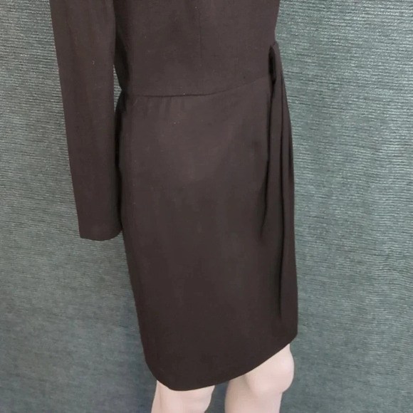 Vintage 80s Warren Petites Wool LS Dress - Picture 11 of 17